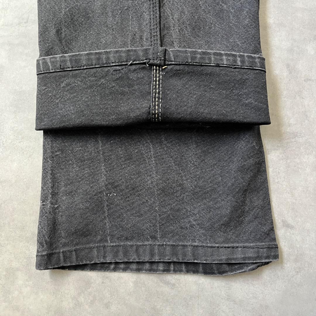 ディッキーズ W33 ダックパンツ ペインター ワーク 古着 黒 17093