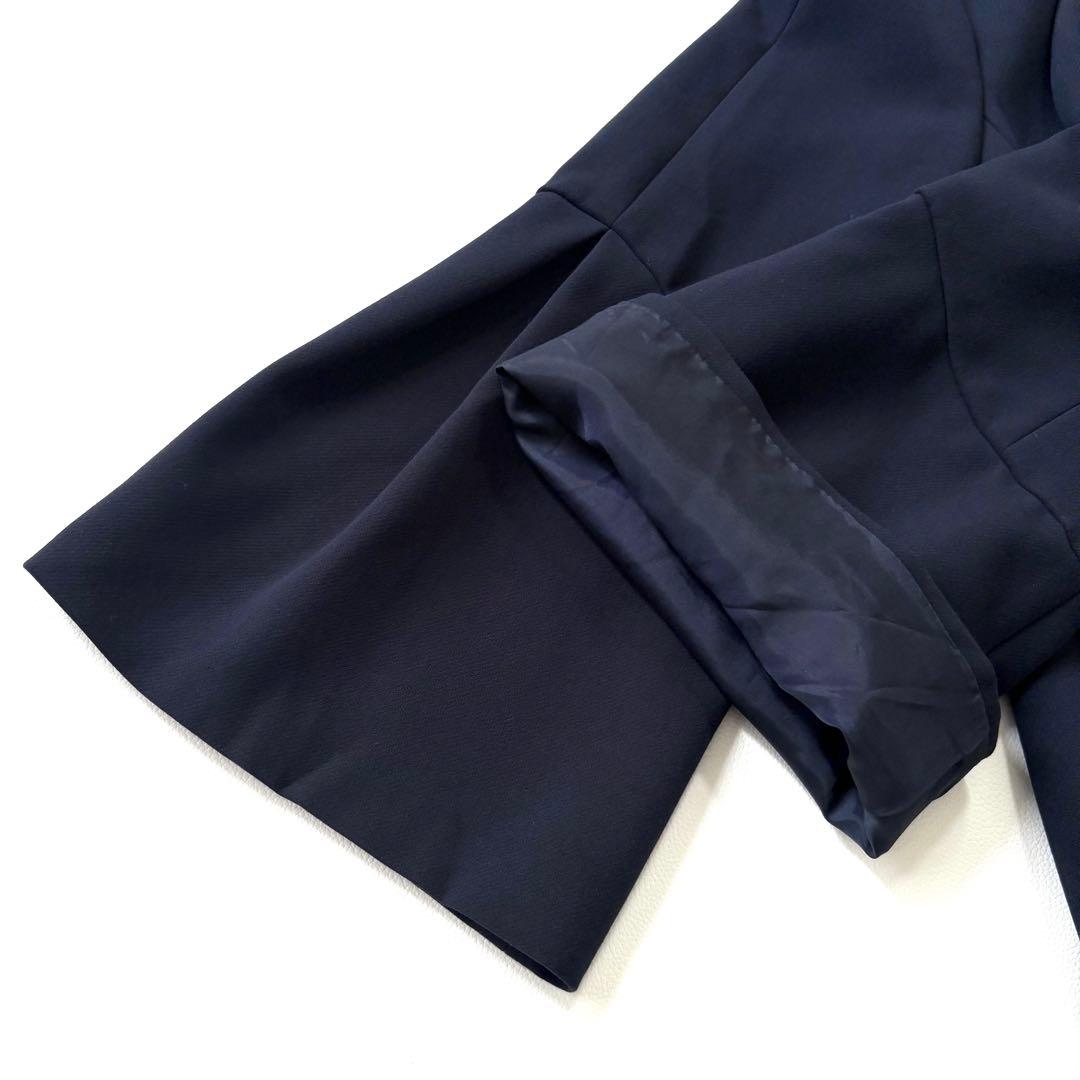 極美品✨アナイ 現行タグ ダブルクロス フレアスリーブコート 紺 38 日本製