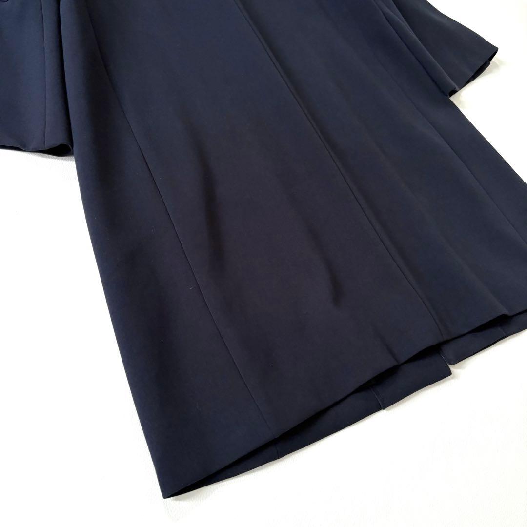 極美品✨アナイ 現行タグ ダブルクロス フレアスリーブコート 紺 38 日本製