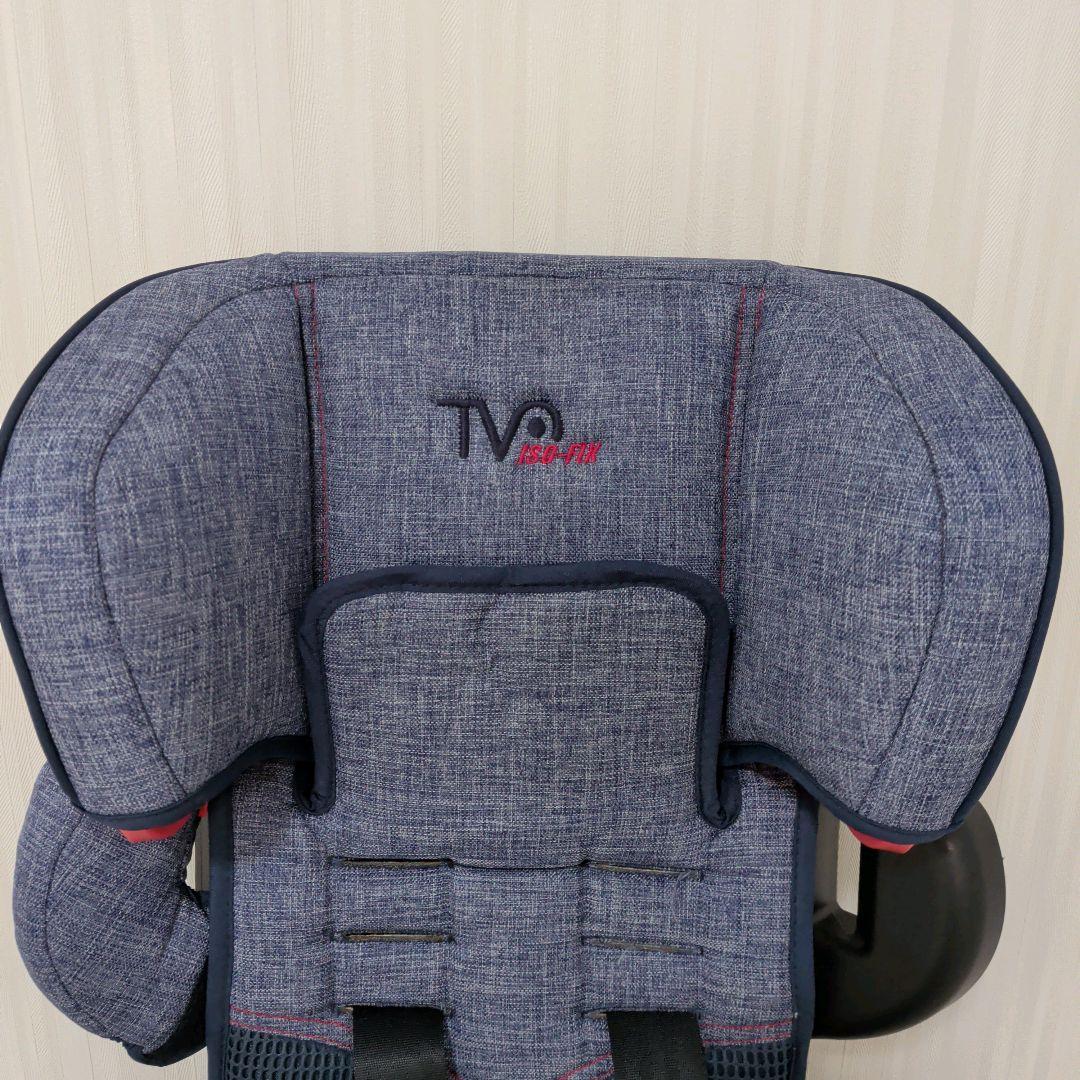 【美品】日本育児 ISOFIX・シートベルト トラベルベストEC Fix デニム