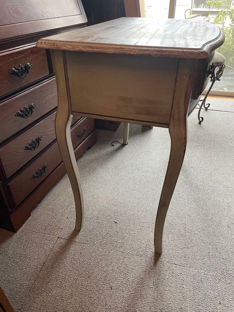アンティーク調 猫脚コンソールテーブル＆スツール シャビーシック クラシック家具