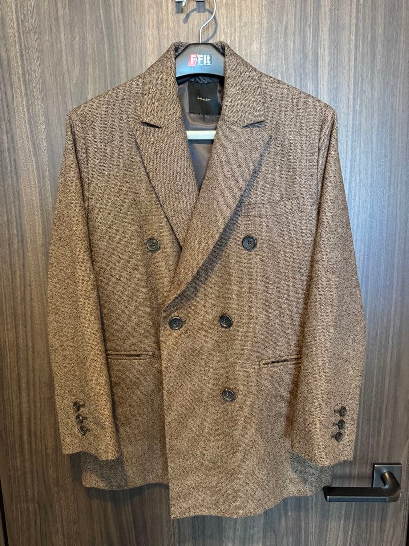 spick&span スピック&スパン　リングツイードダブルブレストジャケット
