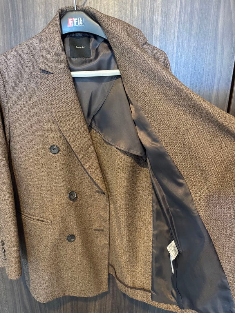 spick&span スピック&スパン　リングツイードダブルブレストジャケット
