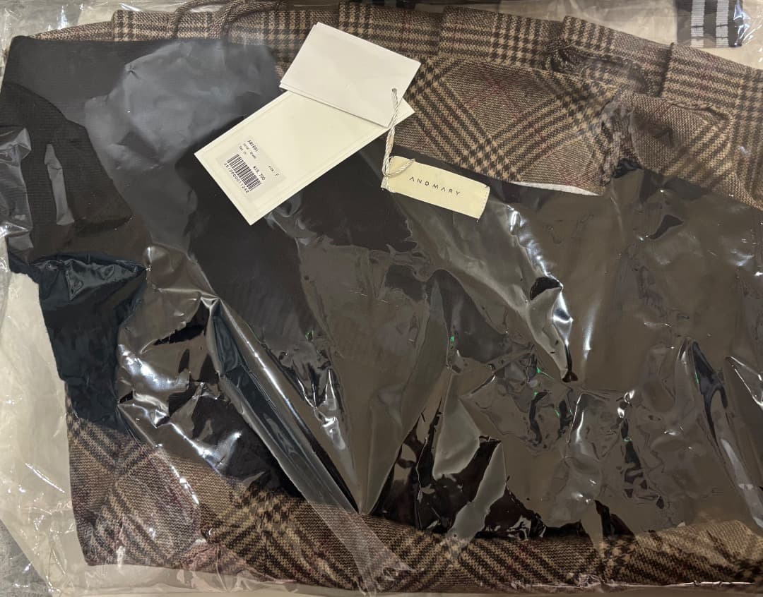 ワンピース andmary Selena check mini dress