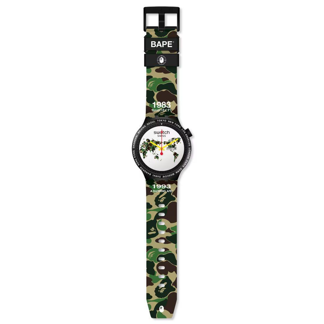 Swatch A BATHING APE カモフラージュ時計