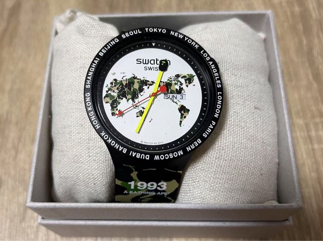 Swatch A BATHING APE カモフラージュ時計