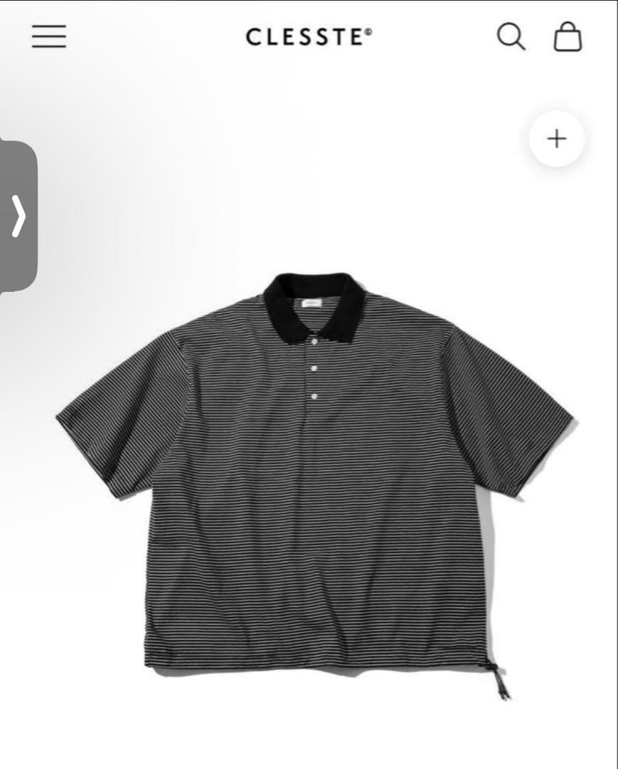 トップス CLESSTE STRIPED MASSIVE S/S POLO SHIRT