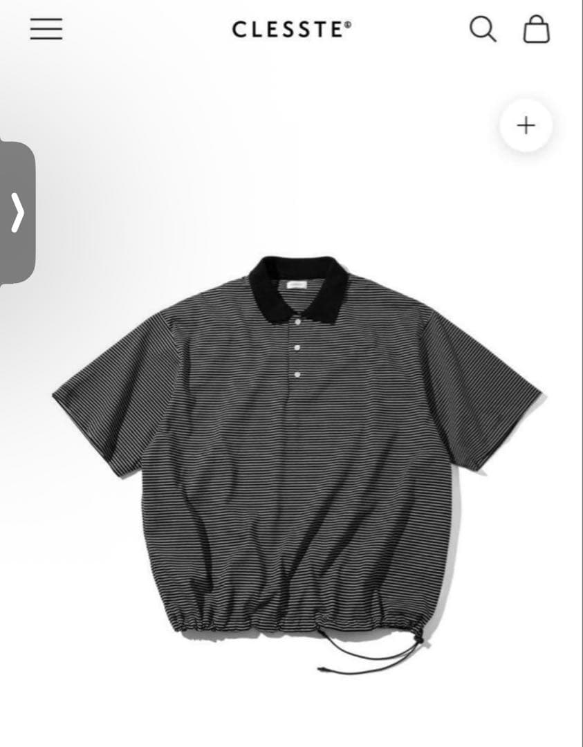 トップス CLESSTE STRIPED MASSIVE S/S POLO SHIRT