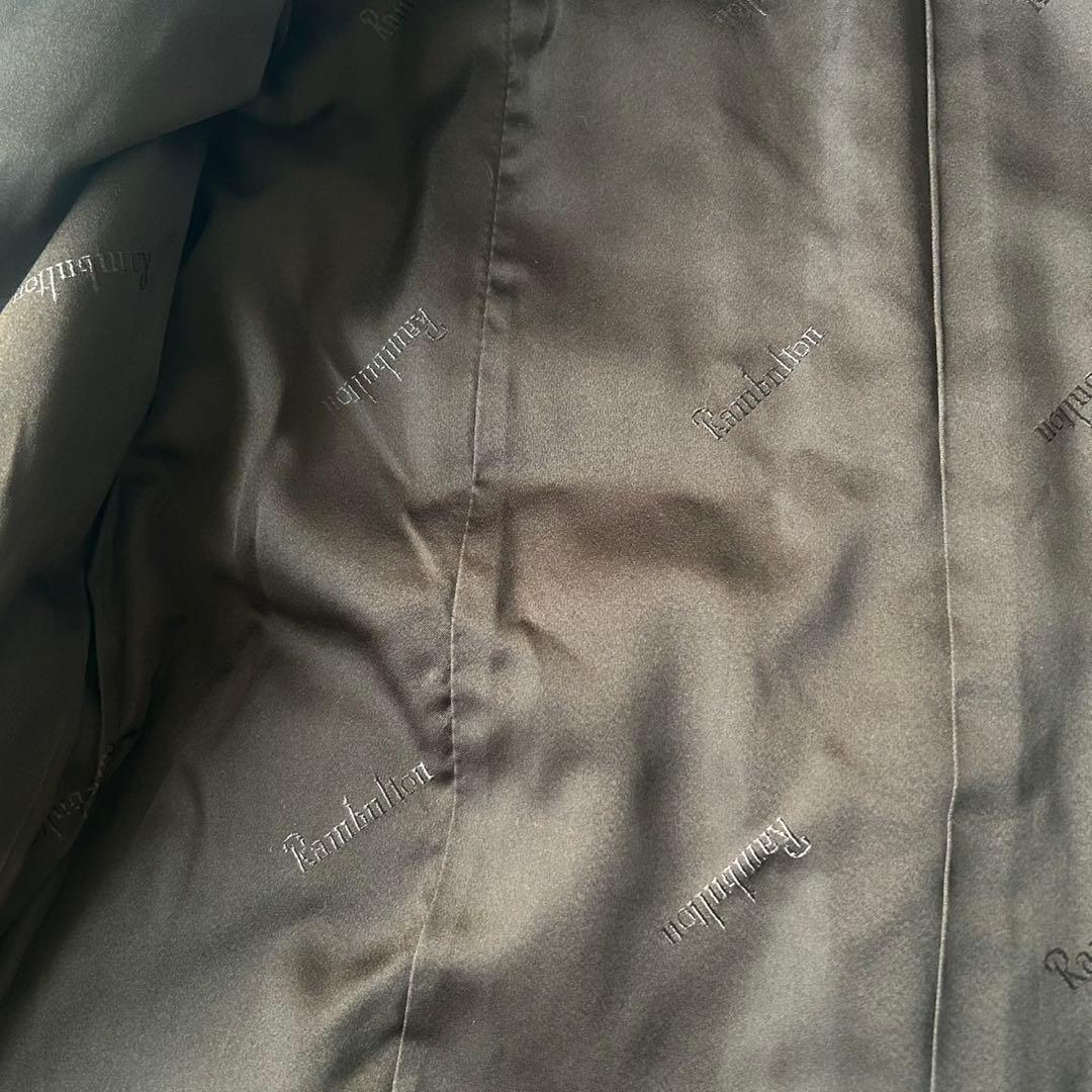 希少✨サガミンク ランブルトン オンワード デミバフミンク ファーコート ロゴ