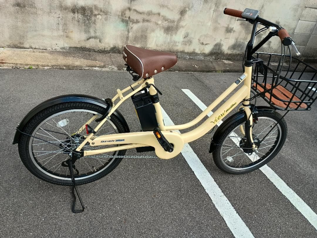 (No 1202) 丸石 ビューピッコリーノ 20インチ ベージュ 両立スタンド