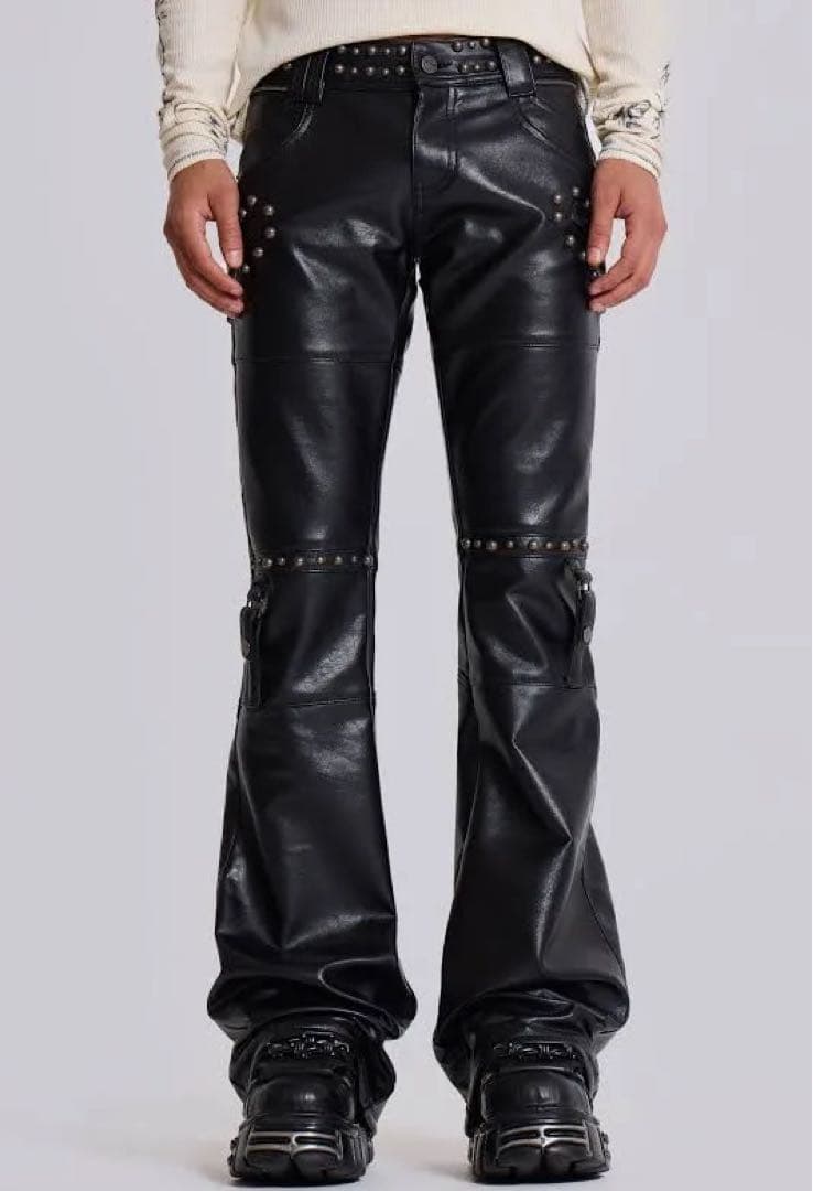 【jaded london】フェイクレザーパンツ