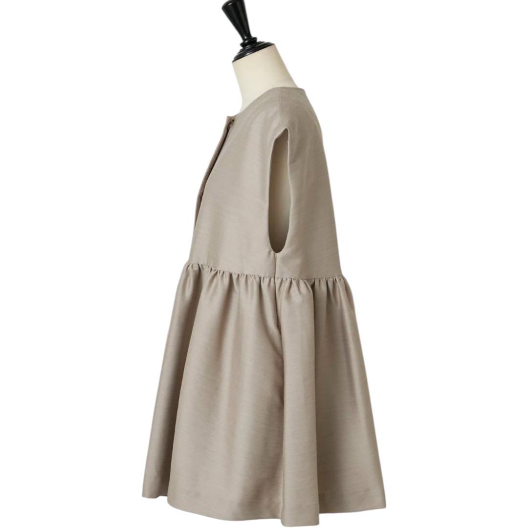 美品　今期　ビアズリー　ギャザージレ　LIVETART ベージュ　フリーサイズ