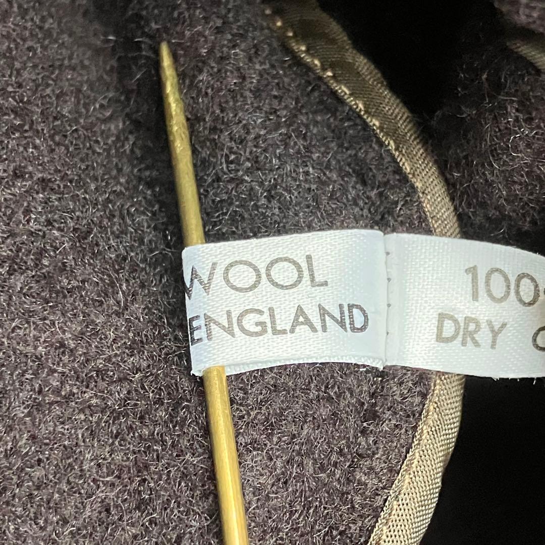 80s ロングダッフルコート イングランド製 ブラウン フード VINTAGE