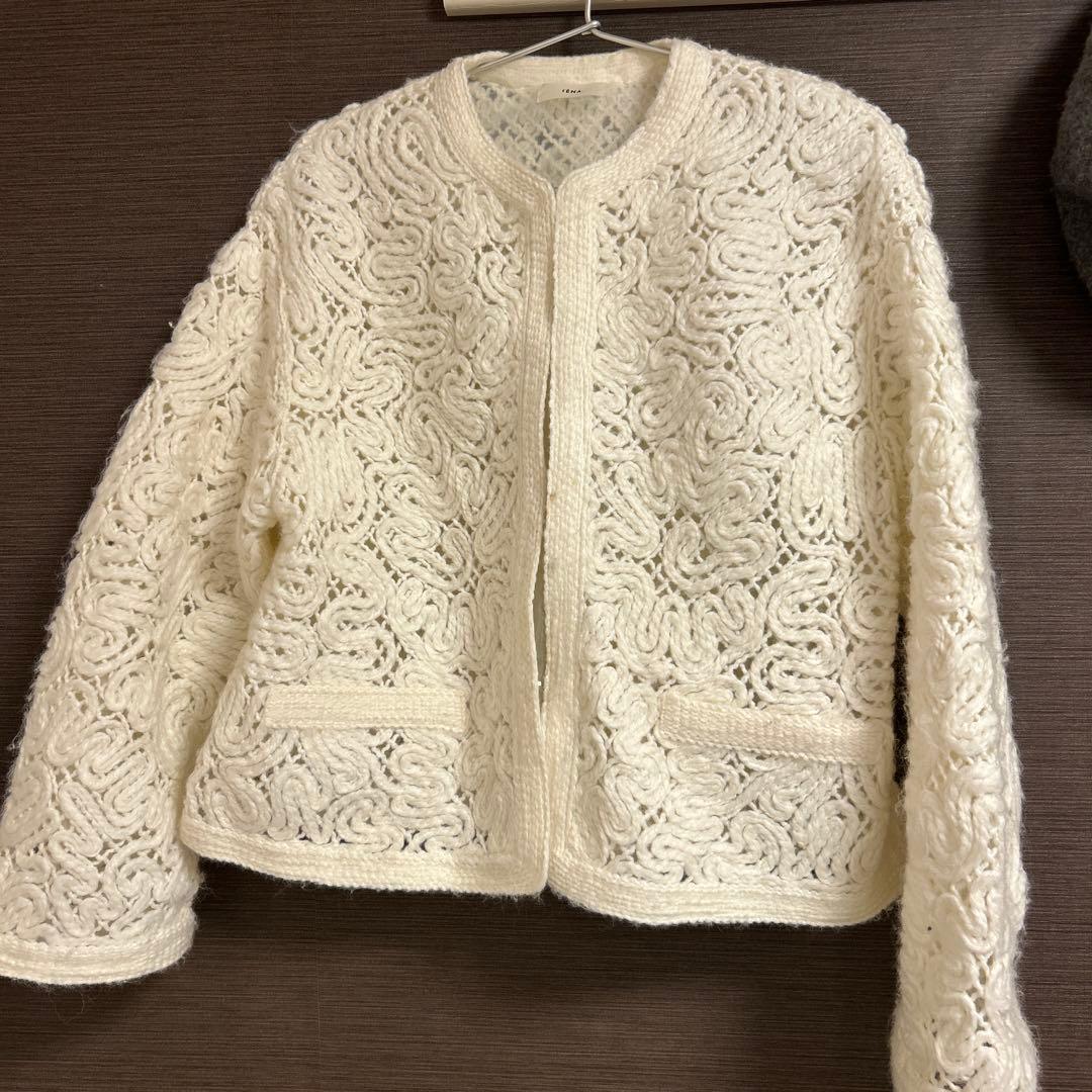 IENA エンブロイダリーレースジャケット 2024aw ホワイト フリーサイズ
