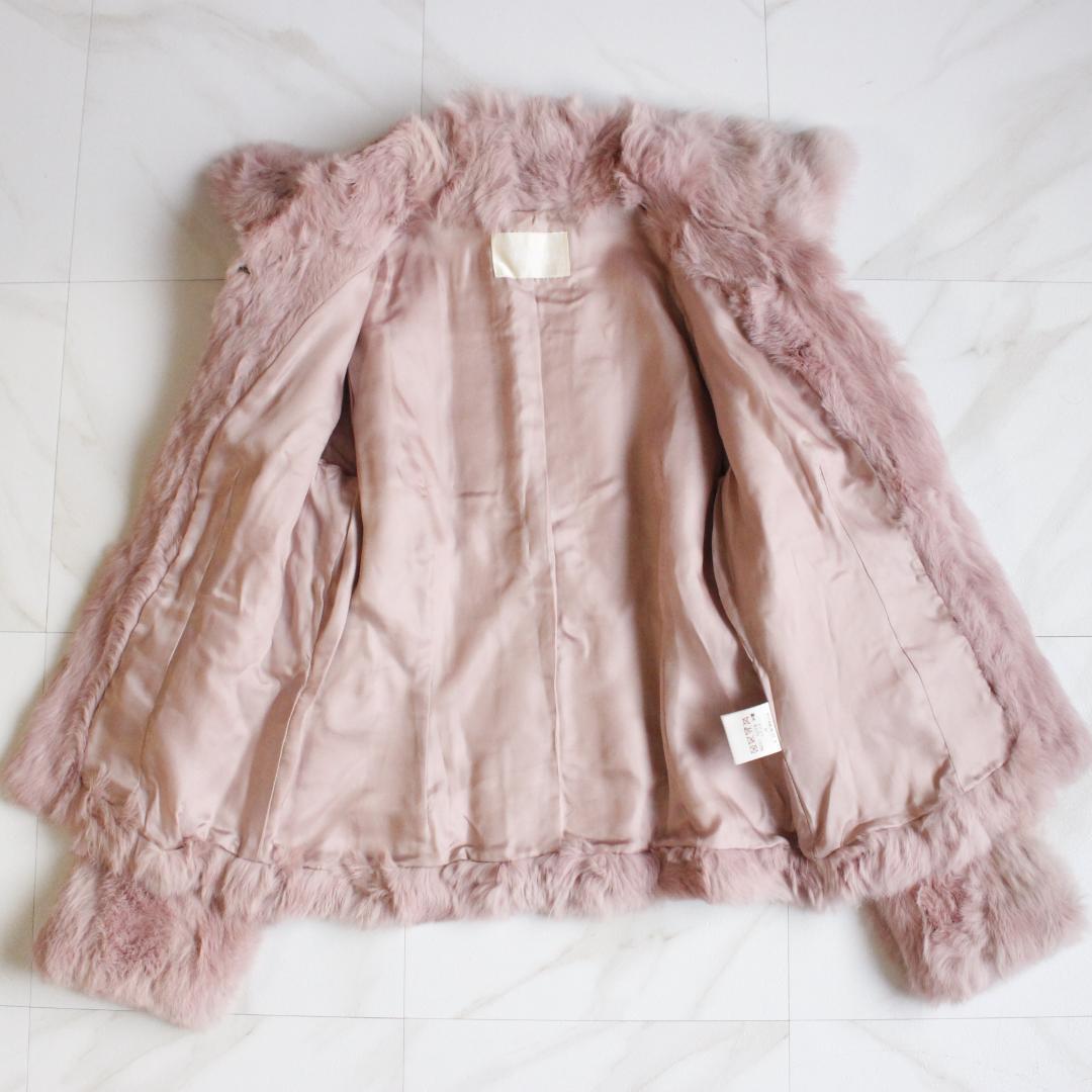 PINK HOUSE ラビットファージャケット Mサイズ ピンク 毛皮