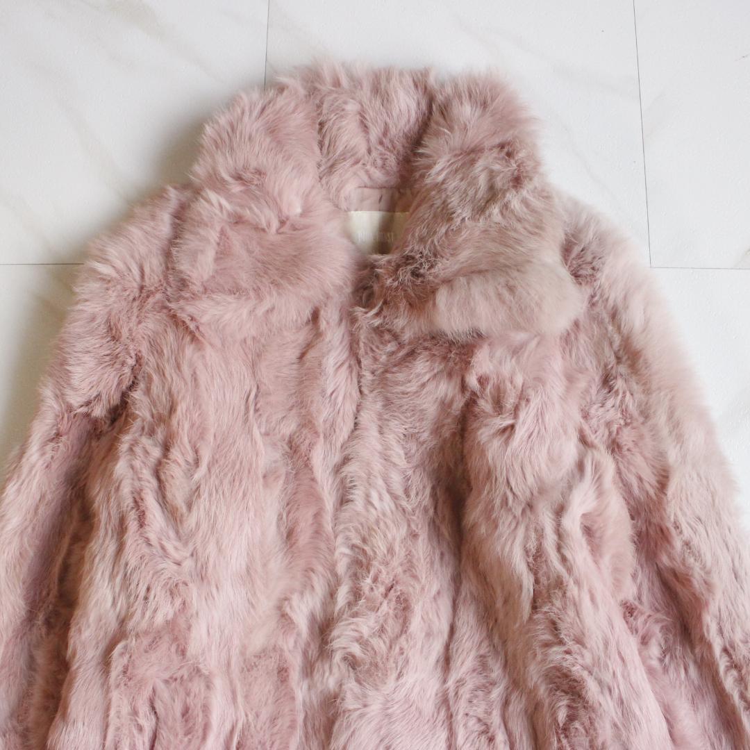 PINK HOUSE ラビットファージャケット Mサイズ ピンク 毛皮
