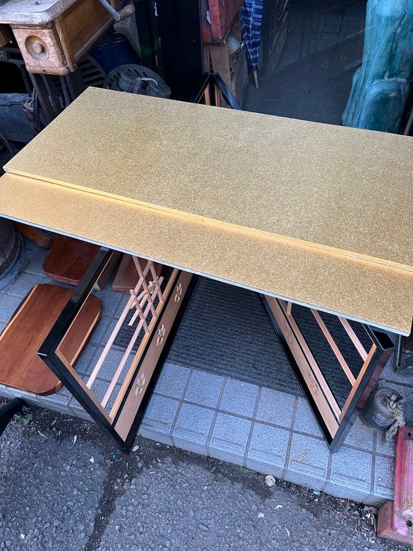 風炉先、 風炉先入れ替え用付き 格子風炉先 金銀ふすま風炉先 茶道具、