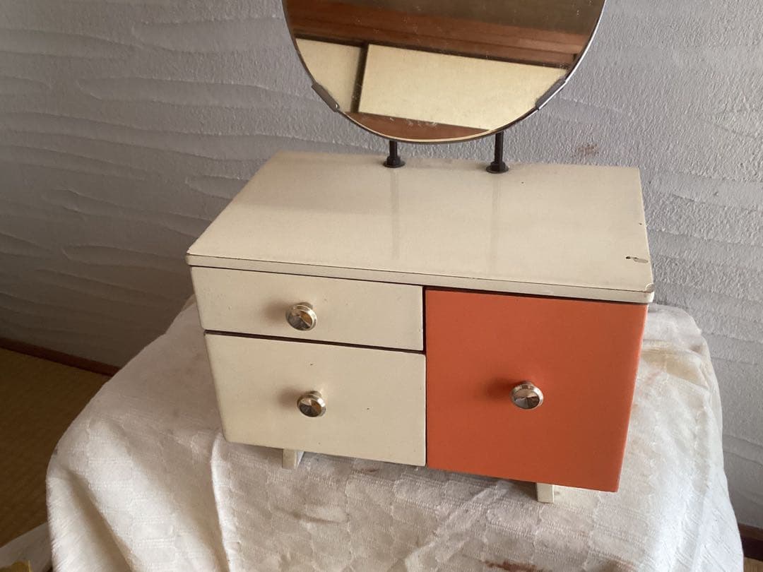 ミニ鏡台　ドレッサー　アンティーク　昭和レトロ