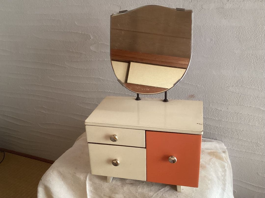 ミニ鏡台　ドレッサー　アンティーク　昭和レトロ