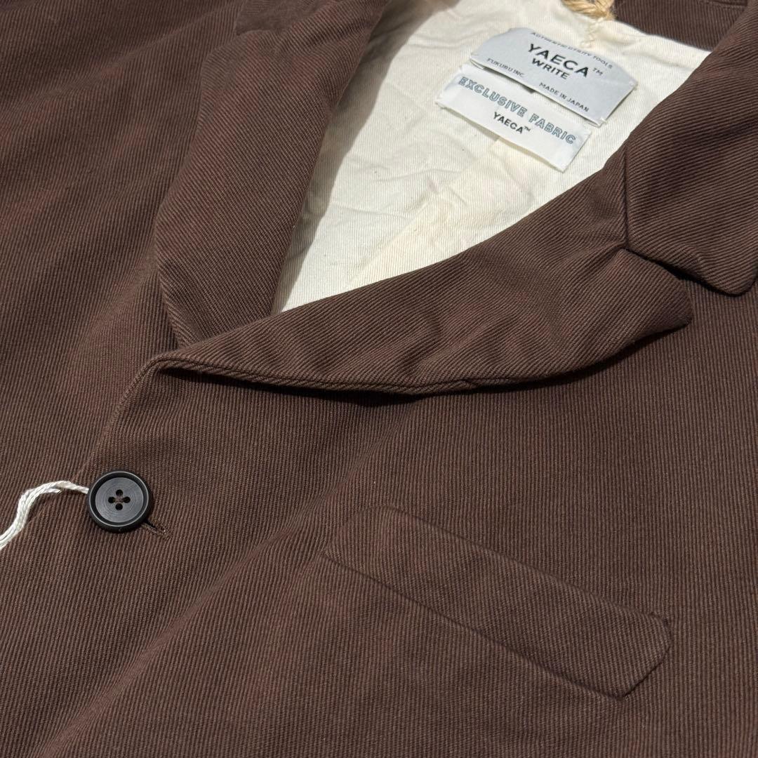 YAECA WRITE コットンチノ3Bジャケット テーラード L