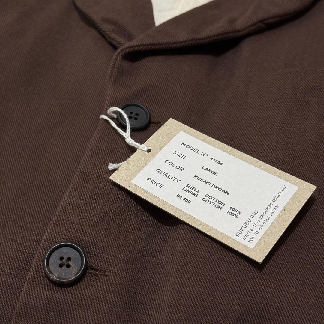 YAECA WRITE コットンチノ3Bジャケット テーラード L