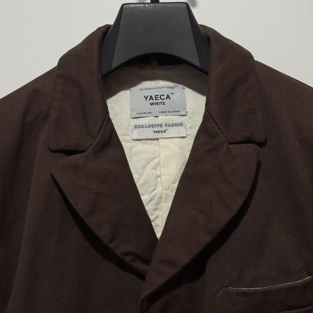 YAECA WRITE コットンチノ3Bジャケット テーラード L