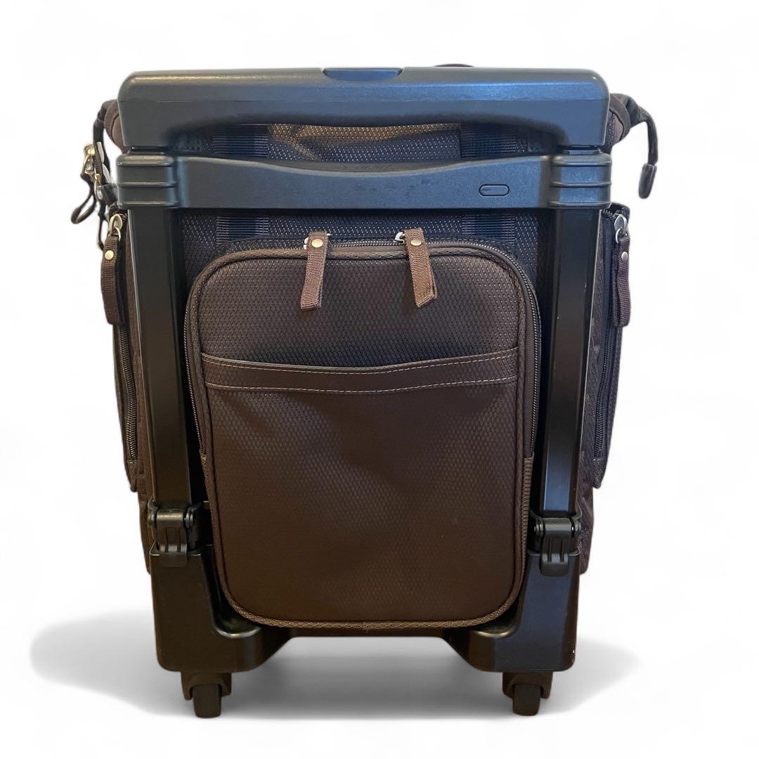 【美品】SWANY スワニー キャリーバッグ キャリーカー ブラウン