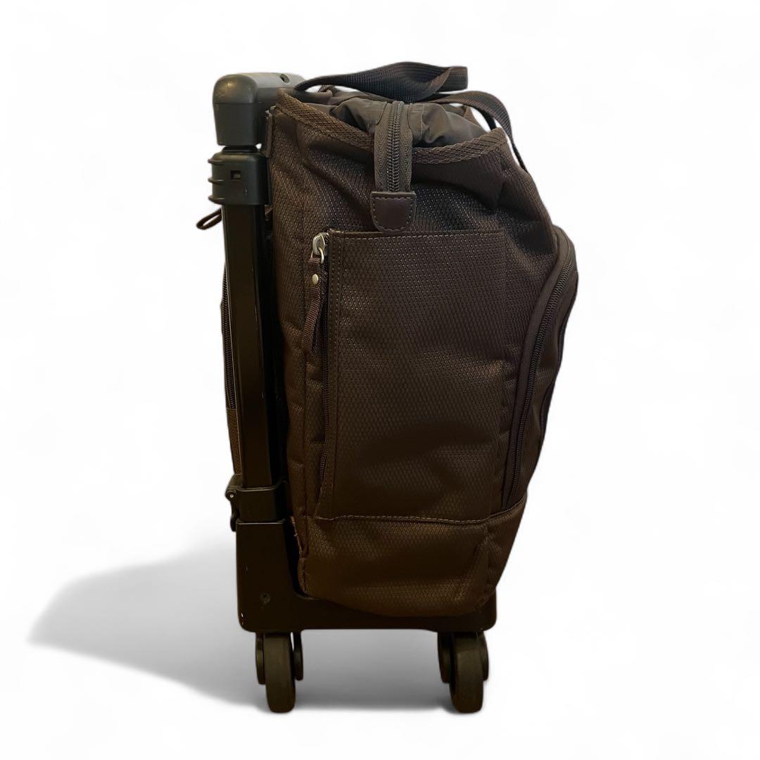 【美品】SWANY スワニー キャリーバッグ キャリーカー ブラウン