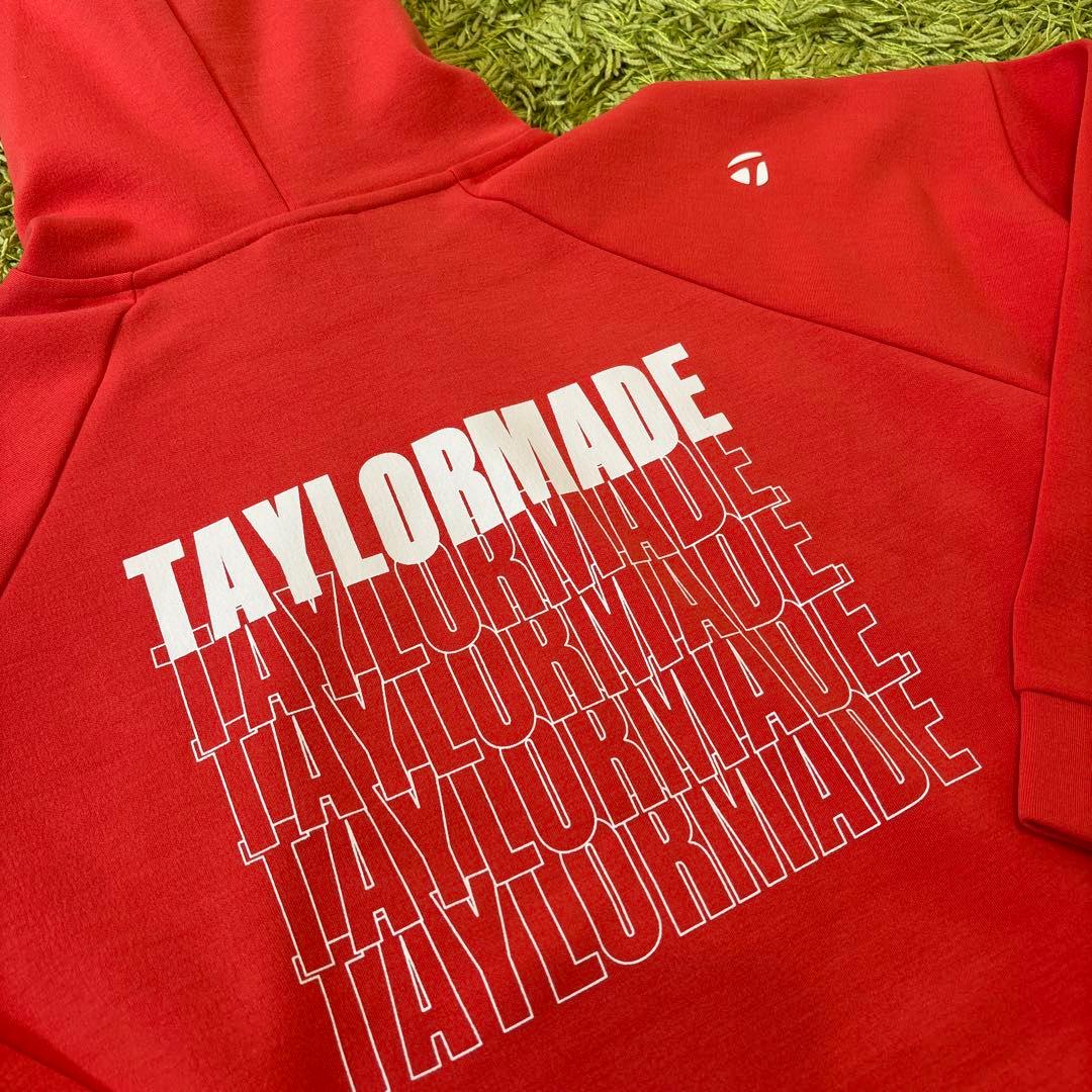 【TaylorMade】新品✨L フード付きロゴトレーナー　スリット付き　秋冬