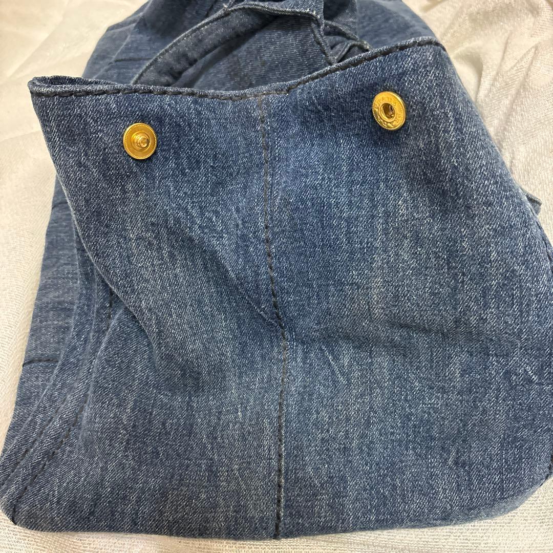 【おにぎり様用】PRADA カナパ Lサイズ　トートバッグキャンバス三角プレート