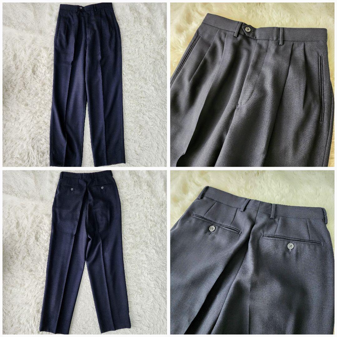 【未使用/タグ付き】アルマーニ スーツ セットアップ ネイビー系 46 ウール