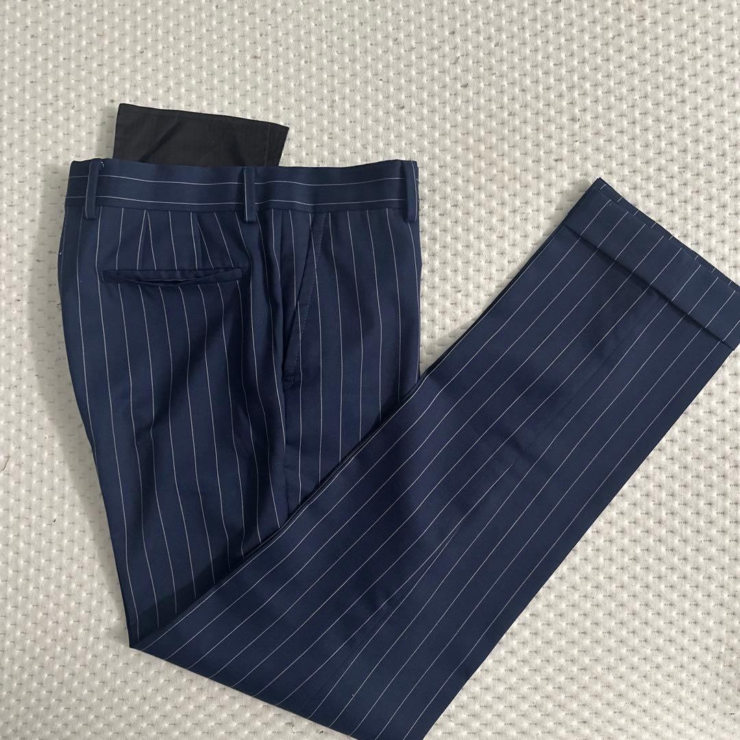 Paul Smith ネイビー ストライプ ダブルブレスト スーツセット