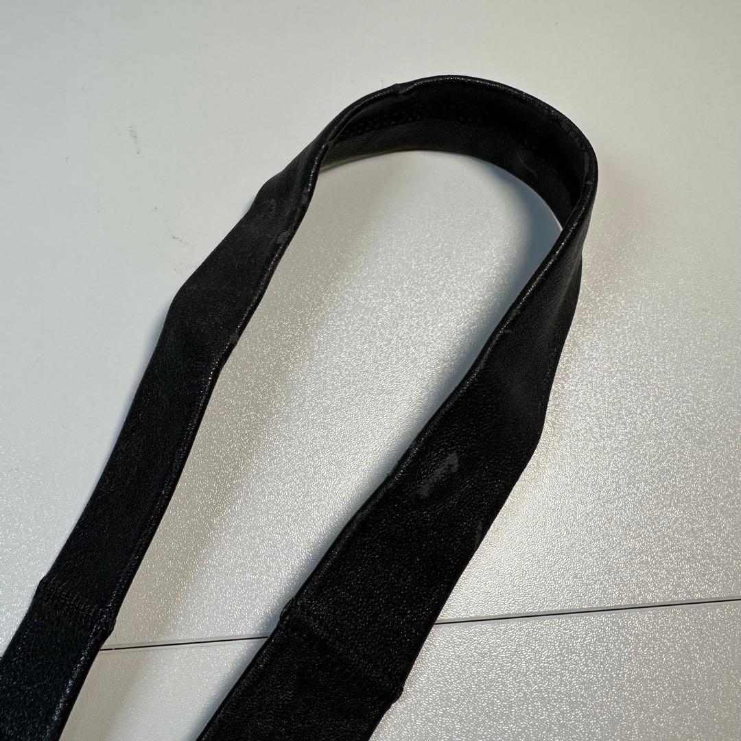 agnès b.homme PARIS アニエスベー レザー ネクタイ ブラック