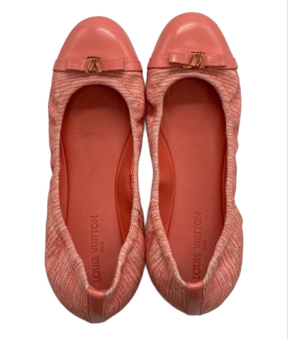LOUIS VUITTON ルイヴィトン 美品 LV バレエシューズ パンプス