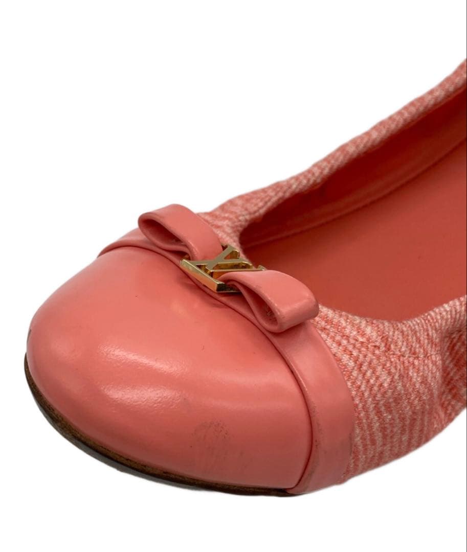 LOUIS VUITTON ルイヴィトン 美品 LV バレエシューズ パンプス