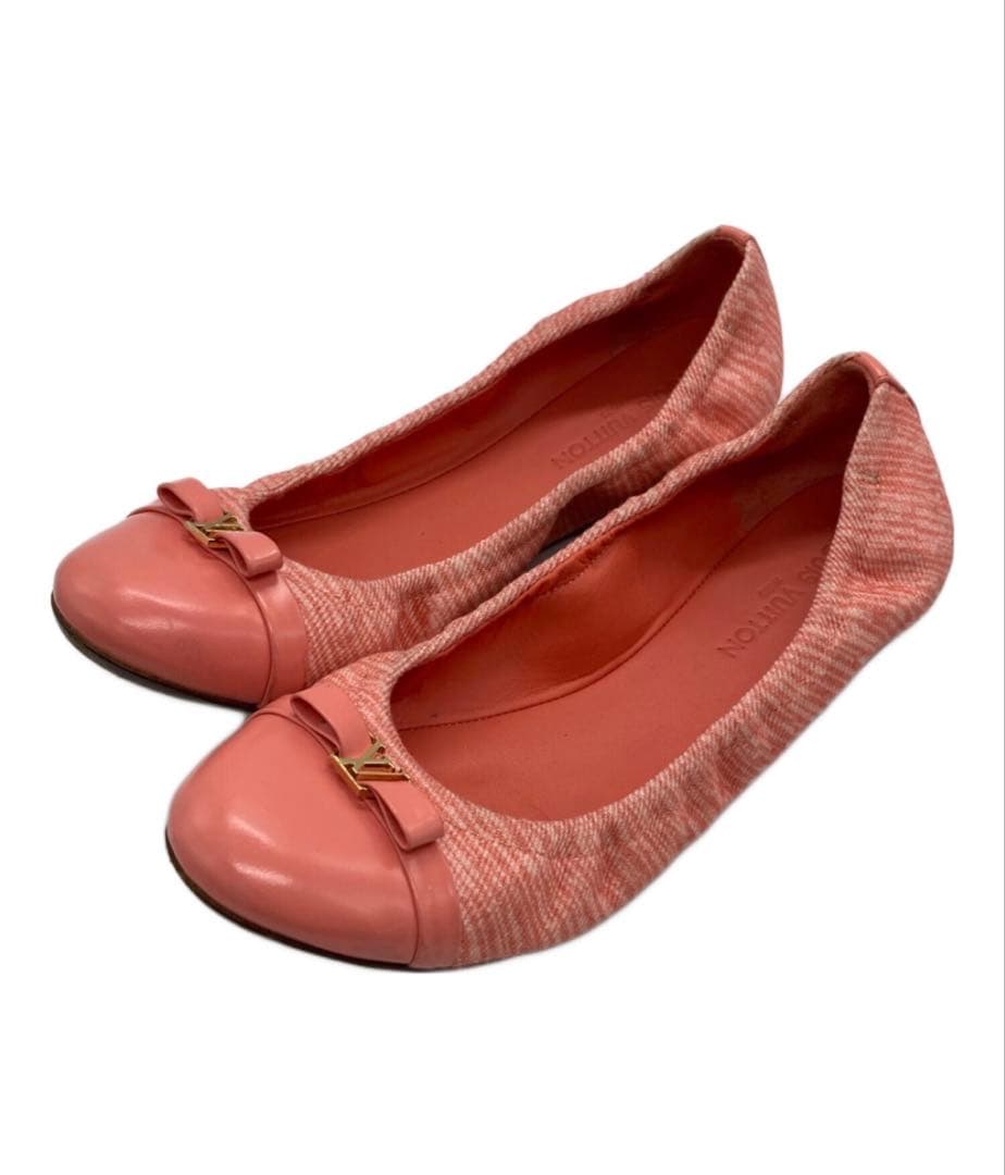 LOUIS VUITTON ルイヴィトン 美品 LV バレエシューズ パンプス