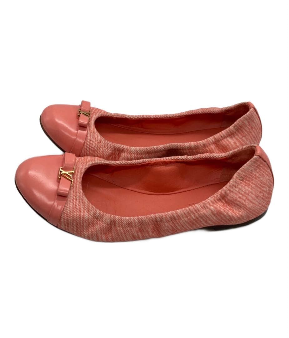 LOUIS VUITTON ルイヴィトン 美品 LV バレエシューズ パンプス