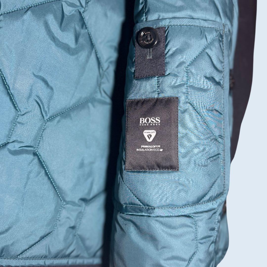 ✨美品 HIGO BOSS カシミヤ混 プリマロフト ライナー付 コート 48