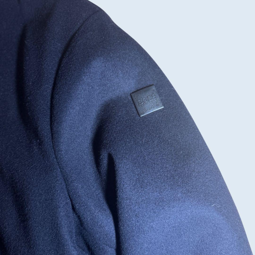 ✨美品 HIGO BOSS カシミヤ混 プリマロフト ライナー付 コート 48