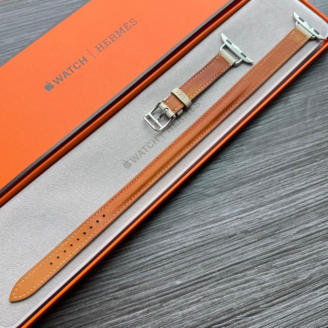 2594 Apple Watch エルメス　ベトン　ドゥブルトゥール　二重