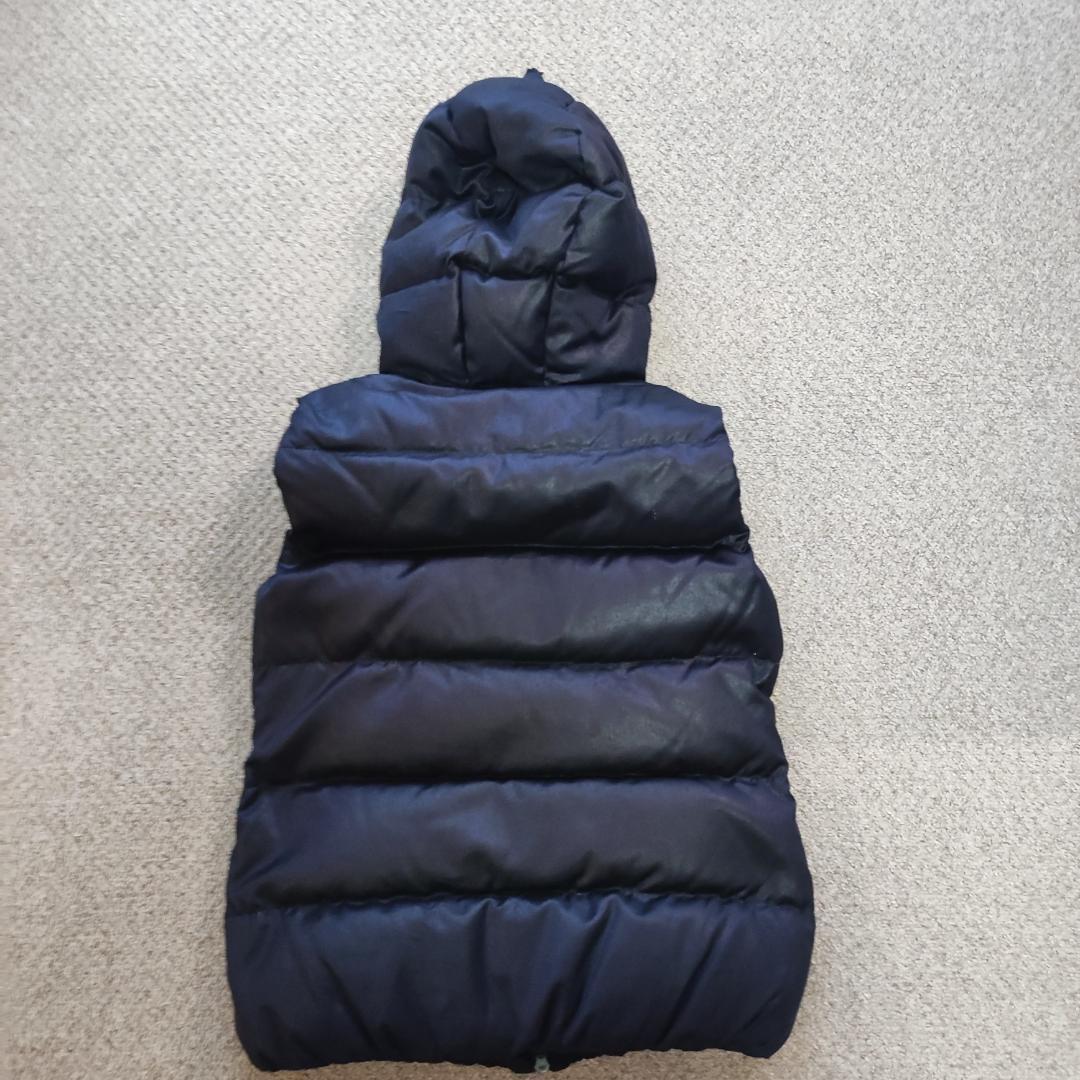美品 デュベティカ ダウンベスト FEBEDUE 紺 40 レディースL 544