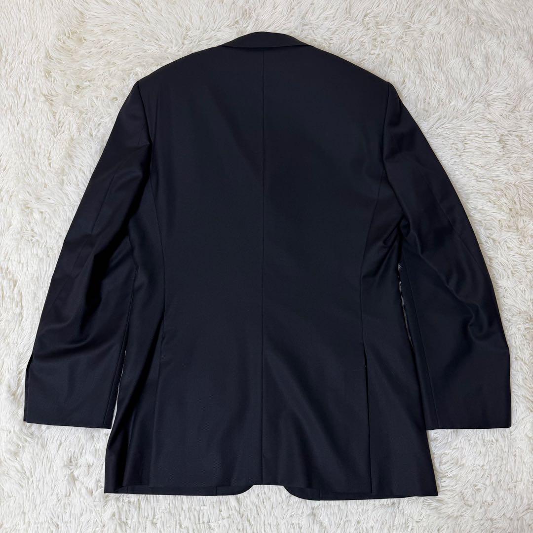 美品 ポールスミスロンドン ゼニア生地 SUPER120 セットアップ 濃紺 M