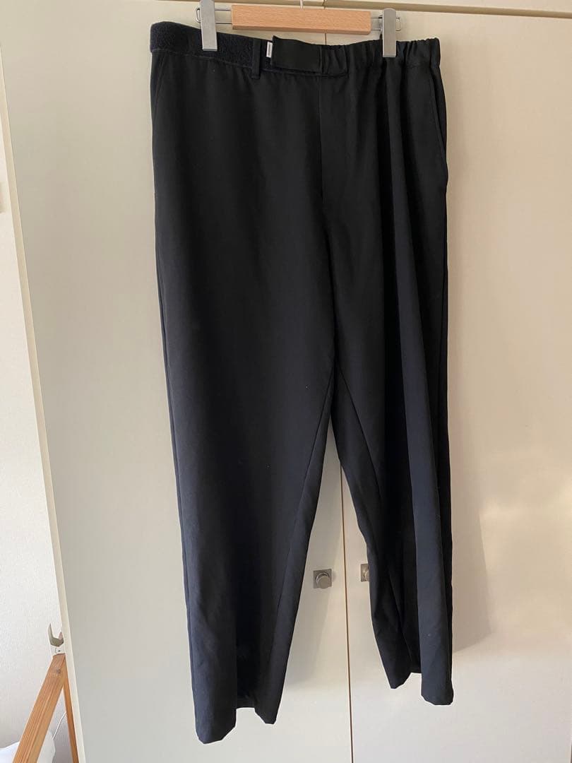 パンツ Scale Off Wool Wide Tapered Chef Pants