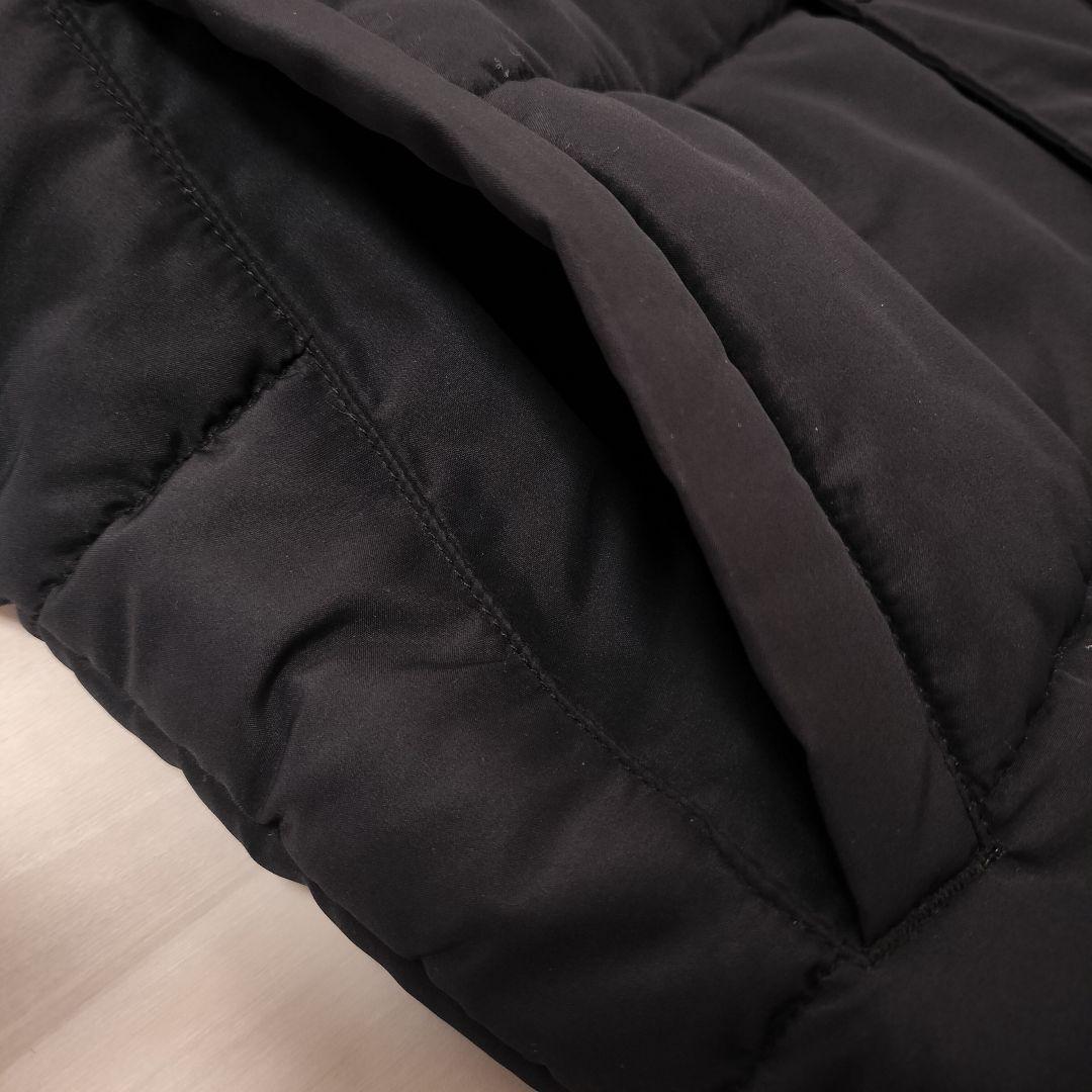 NEW BALANCE　ウインドパデットロングコート　ベンチコート　黒　M　中綿