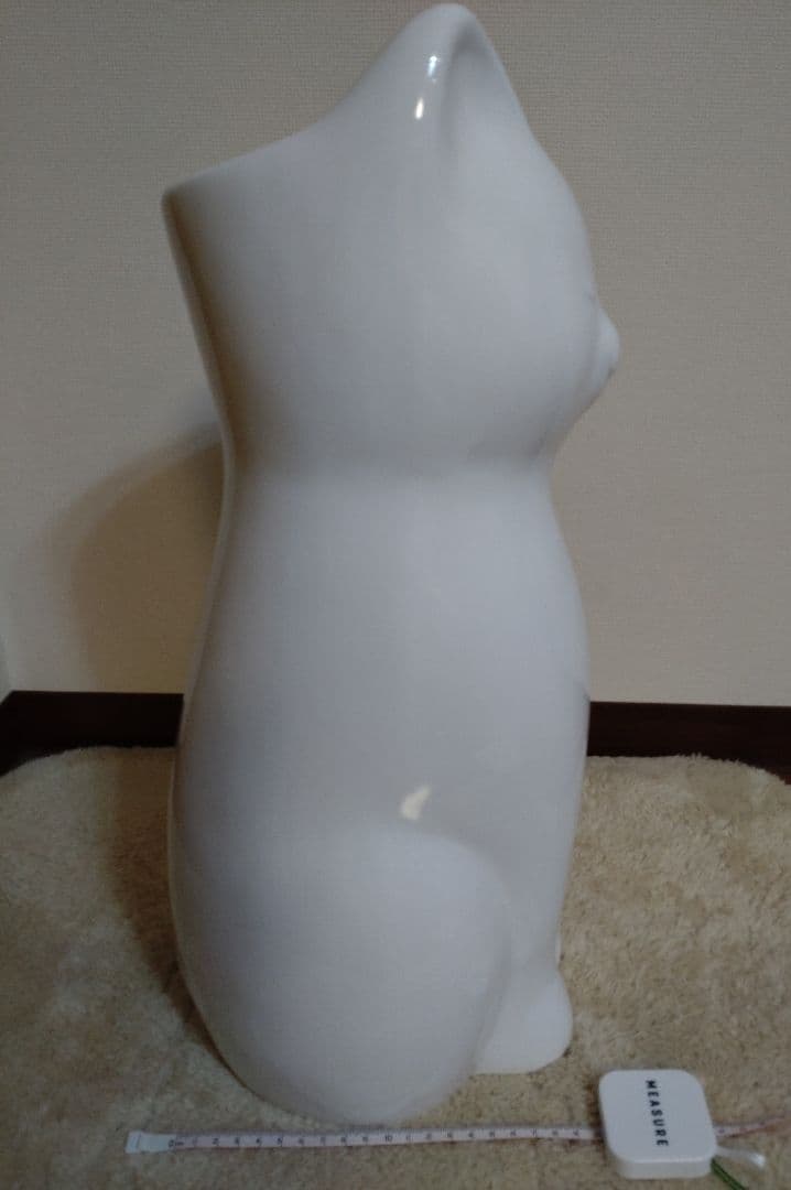 ❣ポルトガル製【可愛い猫型傘立て】陶器 白系