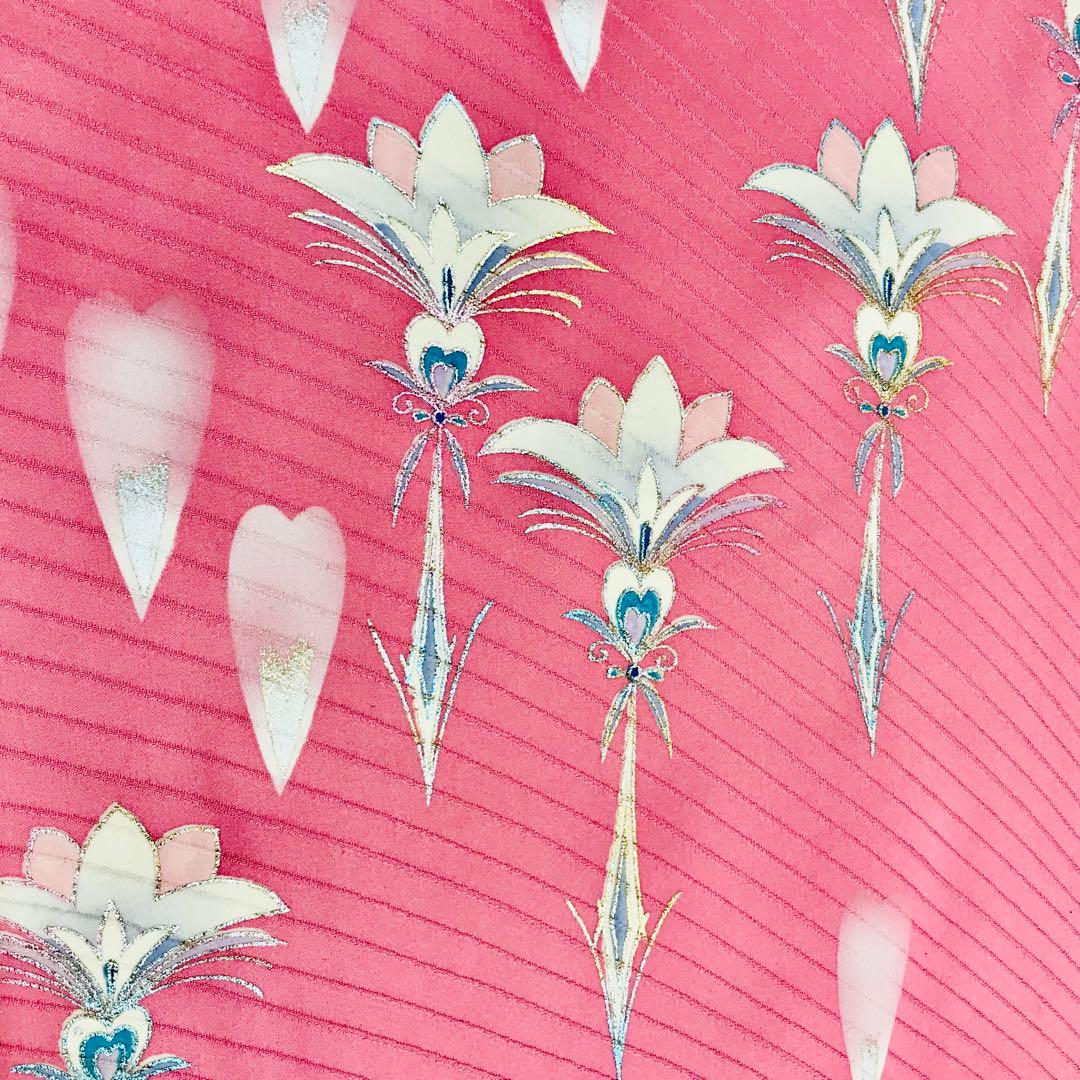 ワ【12-8】npps◆未着用◆正絹◆振袖５点セット