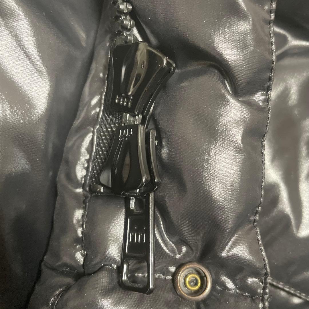 ナンバーナイン number (n)ine ダウンベスト レザー 黒 2