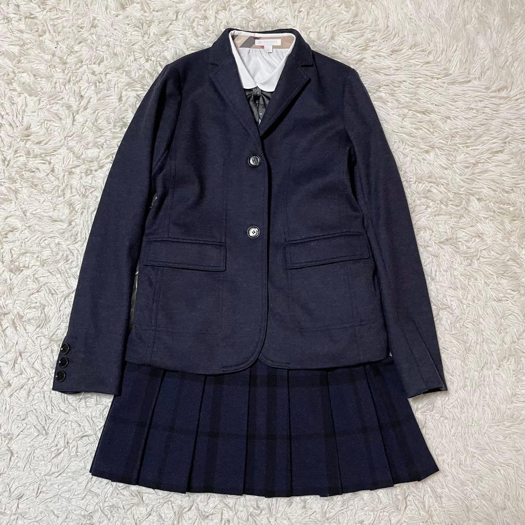 【花】バーバリーチルドレン フォーマル スカート チェック プリーツ