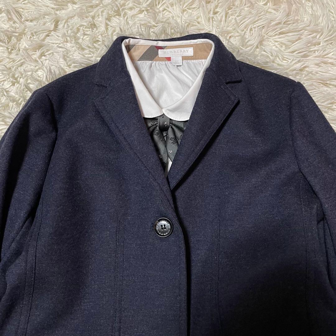 【花】バーバリーチルドレン フォーマル スカート チェック プリーツ