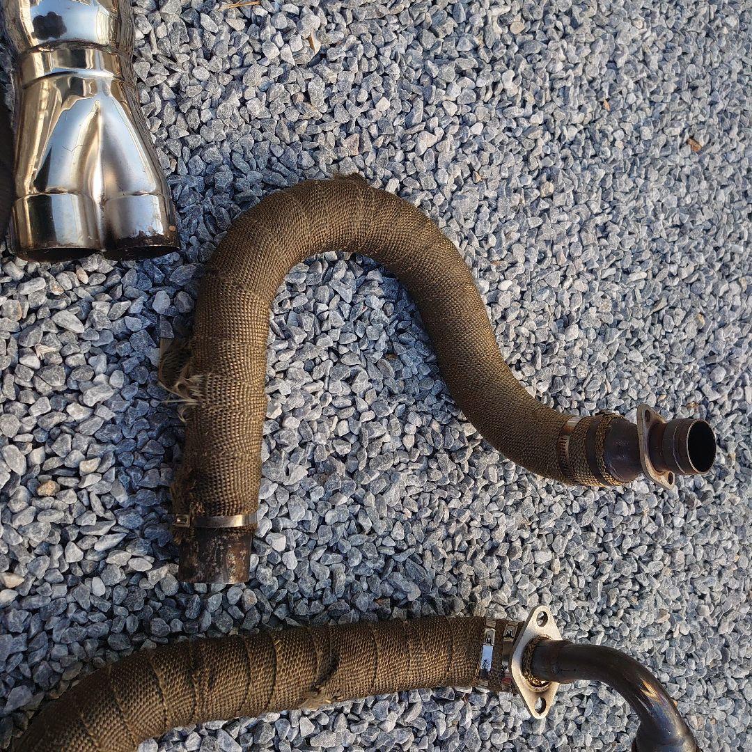 ドラッグスタークラシック400マフラー ステンレススチール マフラー 二重出力